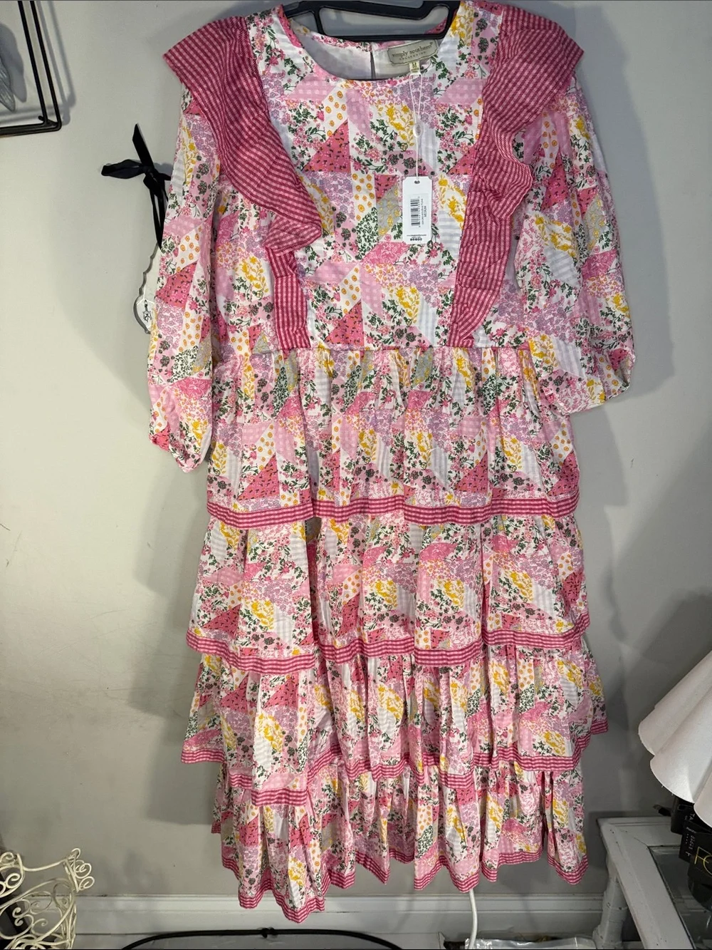 Women’s Simply Southern sz M Floral Tiered Ruffle Dress